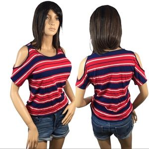 Michael Kors Designer Open Shoulder Top M